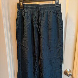 NWOT lotus and luna wide leg yoga harem pants deep teal S/M Petite